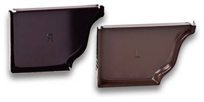 Заглушка ринви Ліва/права. Сталь — 0,6 (мм); Цинк — 275 (гр/м²);