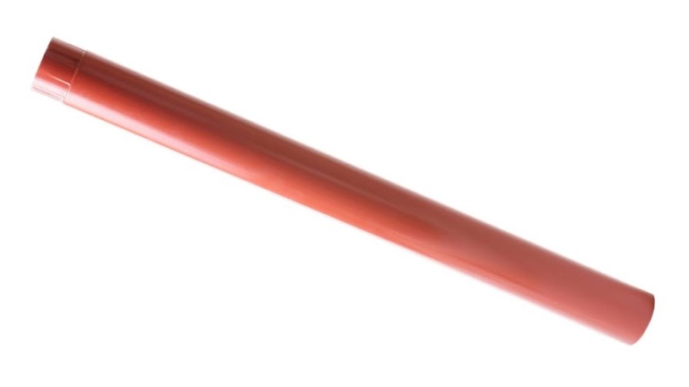 Напівкругла труба Novatik Ronda. Довжина: 0,8 (м), 2,5 (м), 4 (м); Діаметр: 100 (мм);