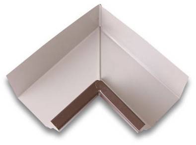 Кут ринви внутрішній 90°. Сталь — 0,6 (мм); Цинк — 275 (гр/м²);