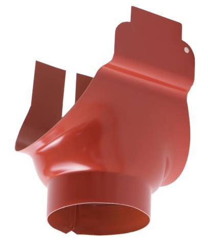 Вирва жолоба. Тип 1 150 / 100; Сталь — 0,6 (мм), Цинк — 275 (гр/м²);