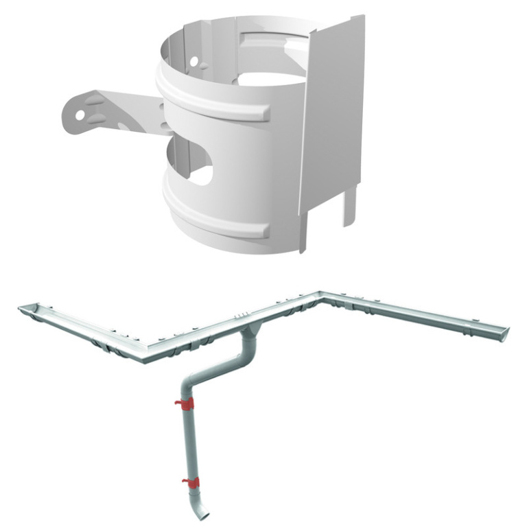 Хомут труби (на дерев'яну стіну)