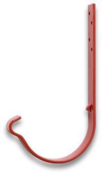 Крюк жолоба довгий 251 (мм). Сталь — 5,0 (мм); Цинк — 275 (гр/м²);